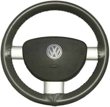 Wheelskins Genuine Leather Charcoal Steering Wheel Cover - Size AX