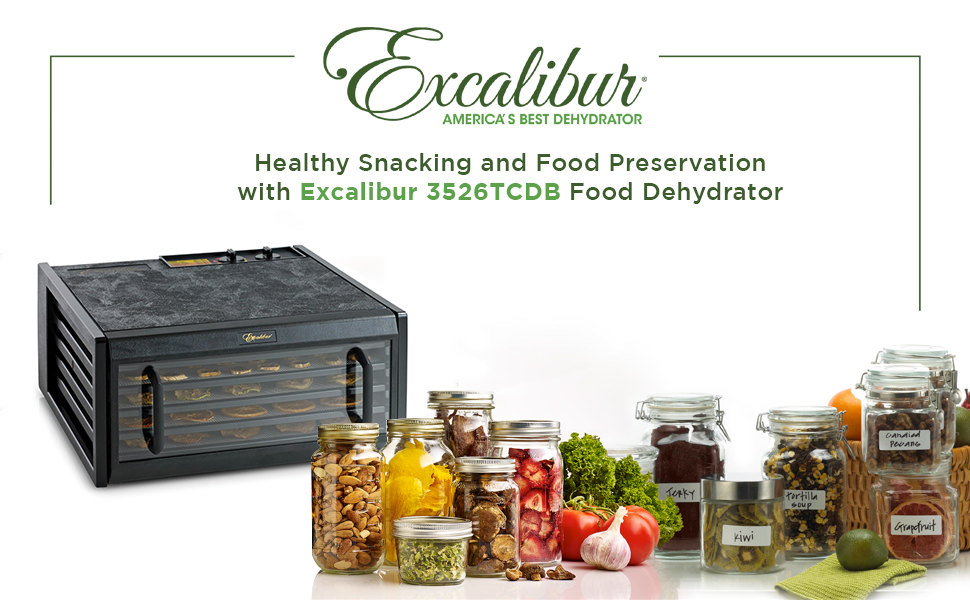 Excalibur 5-Tray Food Dehydrator with 26-Hour Timer by Excalibur Dehydrator - American Made