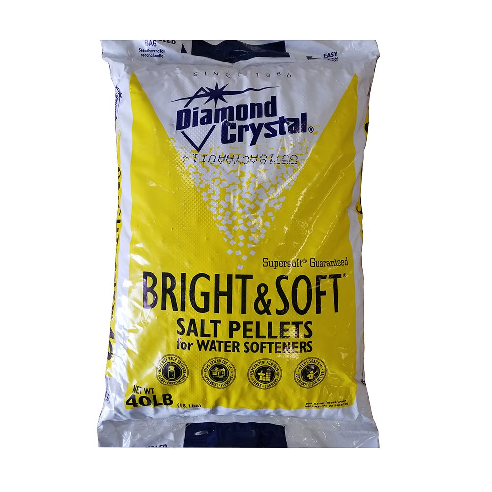Diamond Crystal Water Softener Salt 40lb Bag by Diamond Crystal - American Made