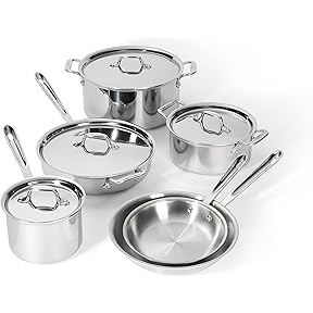 All-Clad D3 Stainless Steel Weeknight Pan 4 Quart with Lid