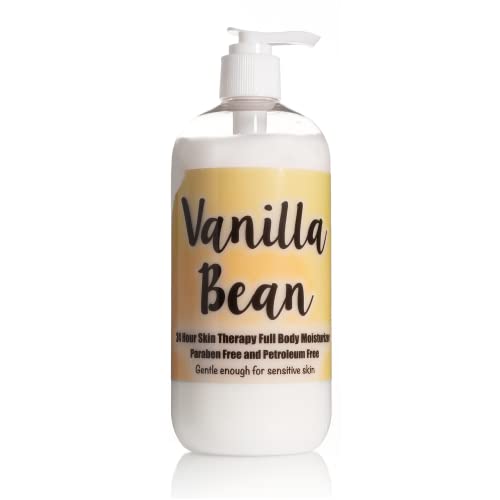The Lotion Company 24 Hour Skin Therapy Lotion, Full Body Moisturizer, Paraben Free, Vanilla Bean Fragrance, w