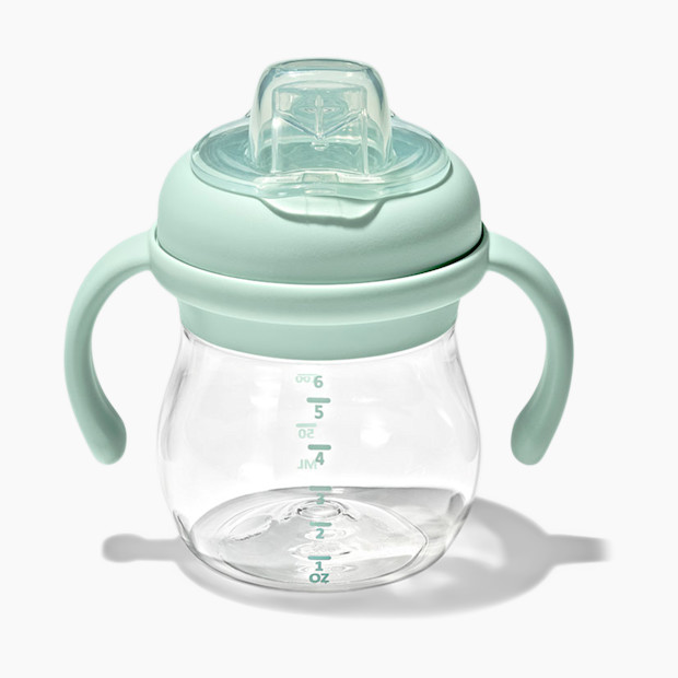 OXO Tot Flip-Top Snack Cup with Handles Aqua by OXO Tot - American Made
