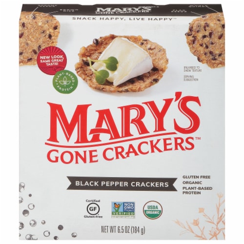 Mary's Gone Crackers Black Pepper Crackers 6.5 oz