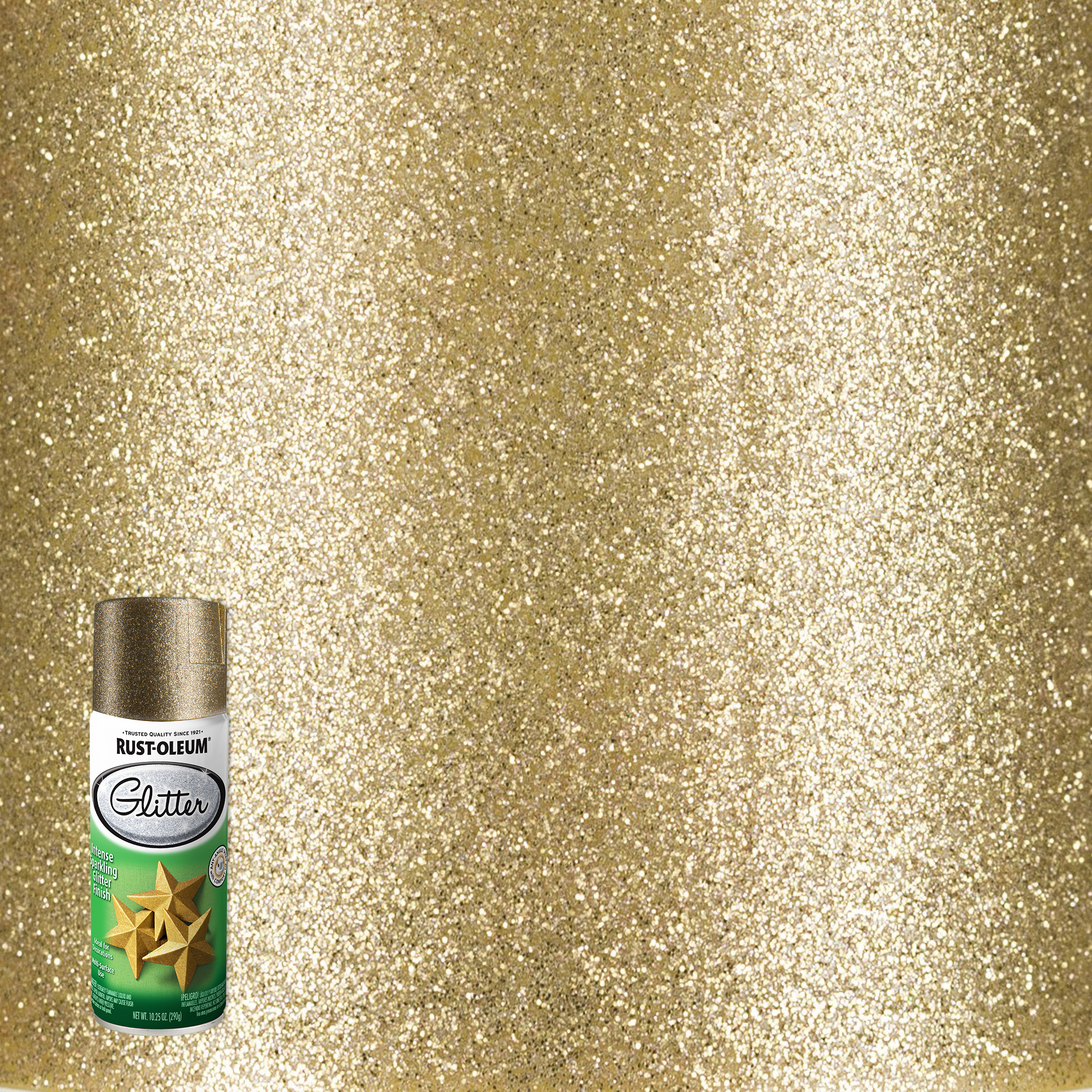 Rust-Oleum Glitter Spray Paint Gold 10.25oz by Rust-Oleum - American Made