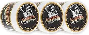 Suavecito Pomade Firme (Strong) Hold 4oz 3-Pack by Suavecito - American Made