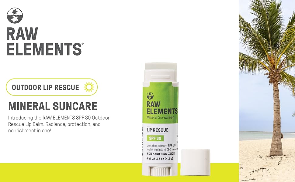 Raw Elements SPF 30 Lip Balm by Raw Elements - American Made