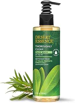 Desert Essence Thoroughly Clean Face Wash with Tea Tree Oil 8.5 Fl Oz by Desert Essence - American Made
