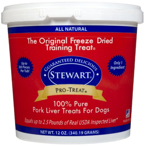 Stewart Freeze Dried Pork Liver Dog Treats 12oz by Stewart - American Made