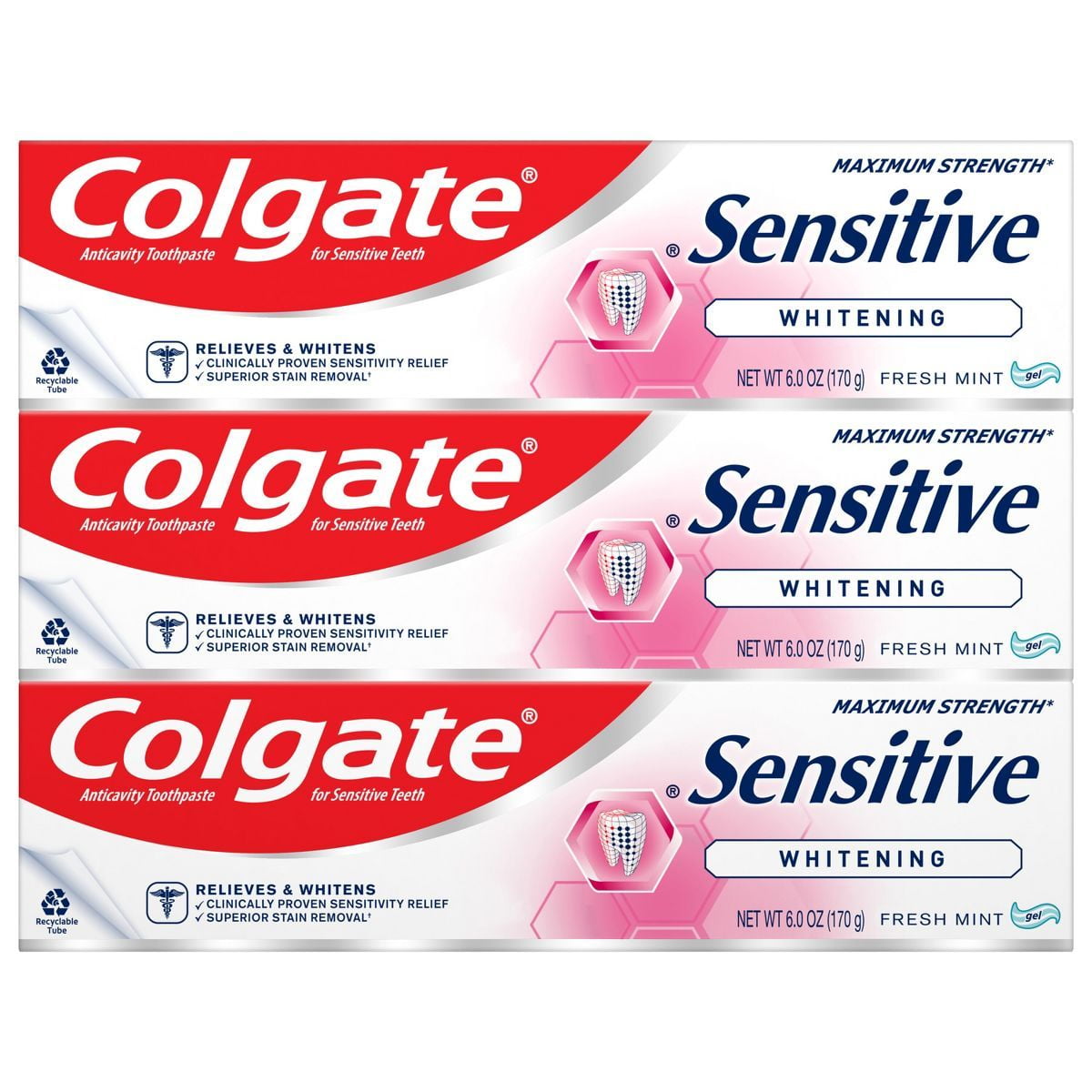 Colgate Sensitive Toothpaste Maximum Strength 6oz by Colgate - American Made