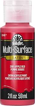 FolkArt Multi-Surface Acrylic Paint Apple Red 2oz