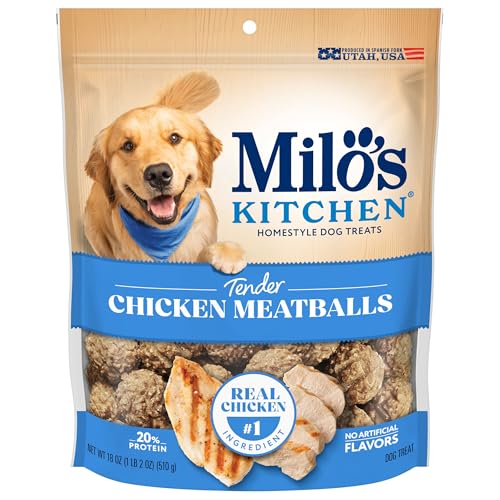 Milo's Kitchen Chicken Meatballs Dog Treats, 18 oz by Milo's Kitchen - American Made