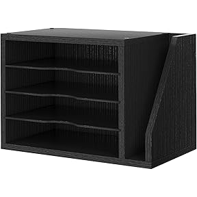 Officemate Grande Central Desktop Filing System, Black