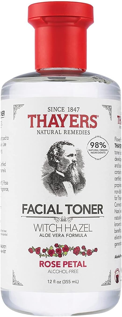 Thayers Rose Petal Witch Hazel Facial Toner 12 oz by Thayers - American Made