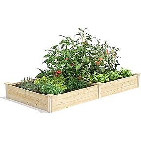 Greenes Fence Original Cedar Raised Garden Bed, 4 x 8 x 10.5 inches by Greenes Fence - American Made