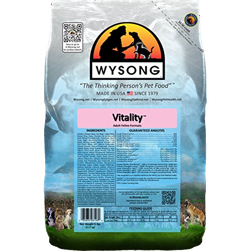 Wysong Vitality Adult Feline Formula Dry Cat Food, 5 lb by Wysong - American Made