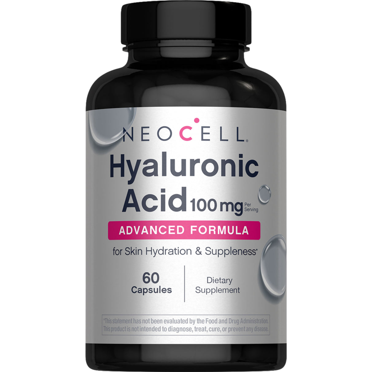 NeoCell Hyaluronic Acid 100 mg 60 Capsules by NeoCell - American Made