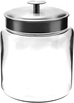 Anchor Hocking Montana Glass Jars 96oz, Set of 2
