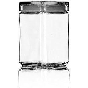 Anchor Hocking 2-Quart Stackable Glass Storage Jar