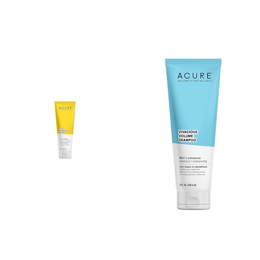 Acure Mega Moisture Shampoo and Conditioner Set by Acure - American Made