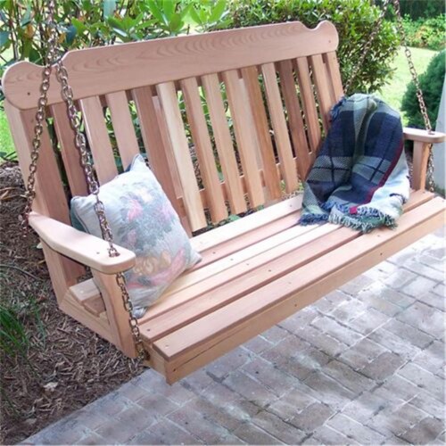 Creekvine Designs Cedar Porch Swing 5 ft Natural