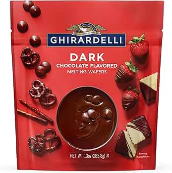 Ghirardelli Dark Chocolate Flavored Melting Wafers 10oz by Ghirardelli - American Made