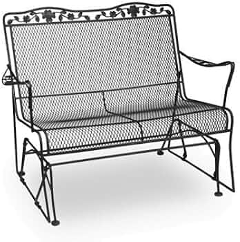 Meadowcraft Dogwood Wrought Iron Glider Loveseat by Meadowcraft - American Made