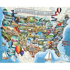 Springbok Puzzles - American Icons - 1000 Piece Jigsaw Puzzle by Ceaco - American Made