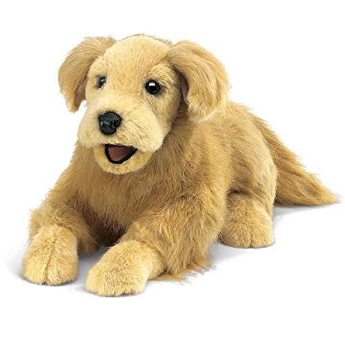 Folkmanis Golden Retriever Hand Puppet by Folkmanis Puppets - American Made