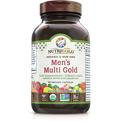NutriGold Organic Men's Multi Gold Multivitamin 90 Capsules by NutriGold - American Made