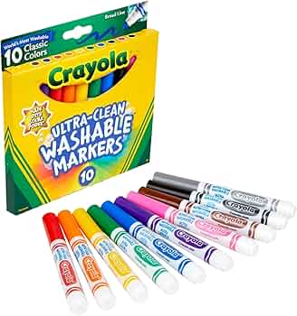 Crayola Washable Markers Broad Line 10-Count by Crayola - American Made