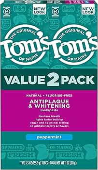 Tom's of Maine Fluoride-Free Antiplaque Toothpaste 2-Pack