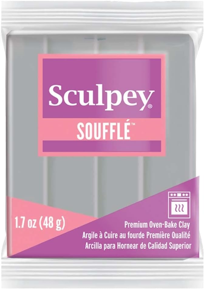 Sculpey Souffle Polymer Clay 1.7oz Concrete Gray