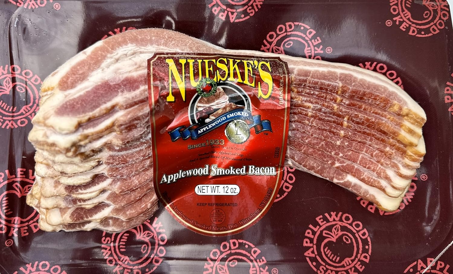 Nueske's Applewood Smoked Pepper Bacon 12 oz by Nueske's Applewood Smoked Meats - American Made
