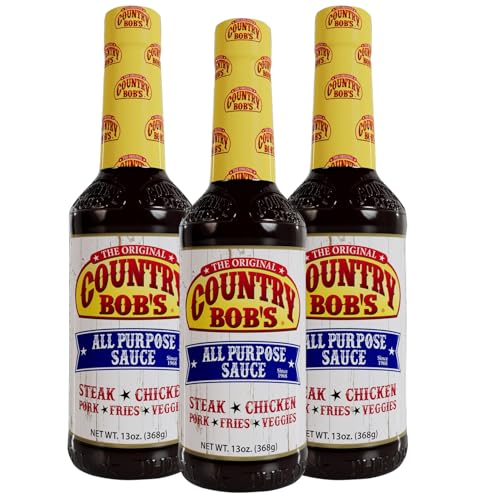 Country Bob's Original All Purpose Sauce 13 oz Pack of 3 by Country Bob's - American Made