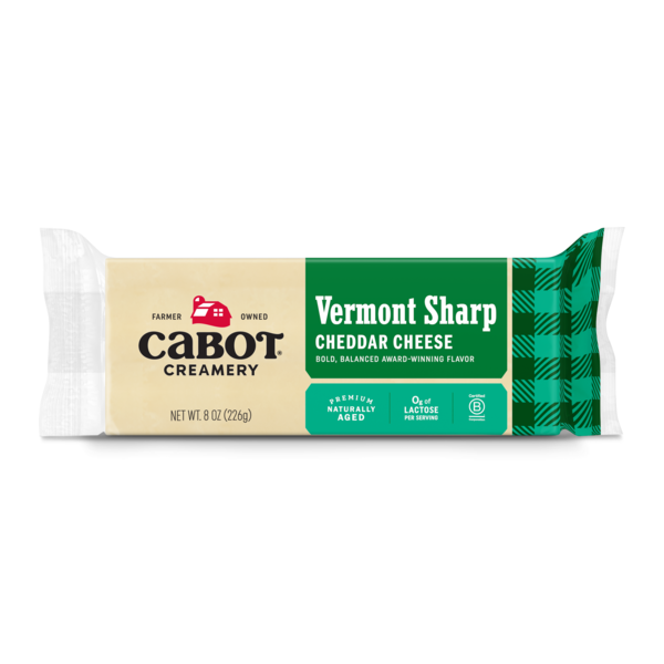 Cabot Vermont Seriously Sharp Cheddar 8oz by Cabot Creamery - American Made
