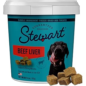 Stewart Pro-Treat Freeze Dried Duck Liver Dog Treats 3oz by Stewart - American Made