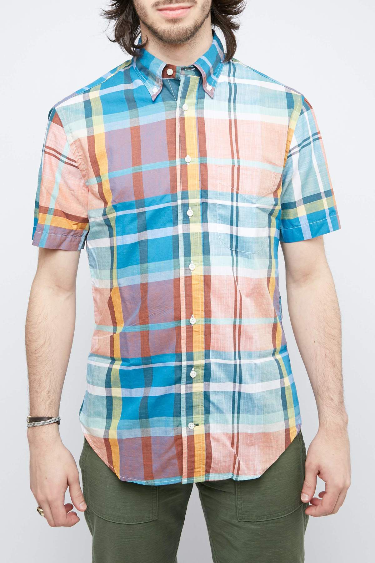 Gitman Vintage Madras Short Sleeve Button-Down Shirt by Gitman Vintage - American Made