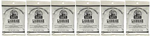 Claeys Candies Licorice - Old Fashioned Hard Candy - Artificially and Naturally Flavored - Fat-Free - 6 Ounce