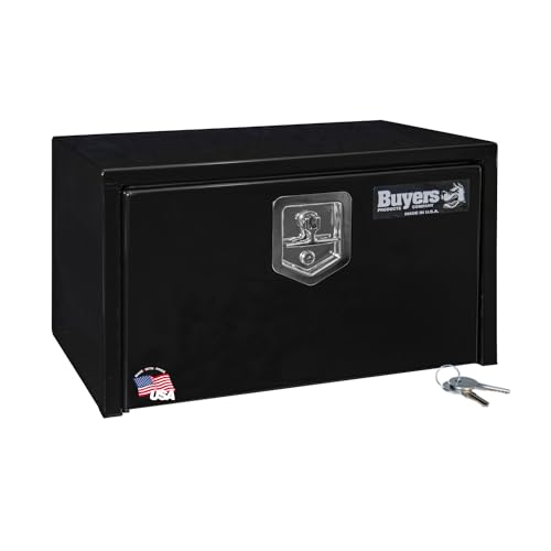 Buyers Products 1703300 Black Steel Underbody Truck Tool Box, 14x16x24 Inch