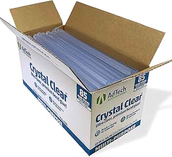 AdTech Crystal Clear Full-Size Glue Sticks 85-Count by AdTech - American Made