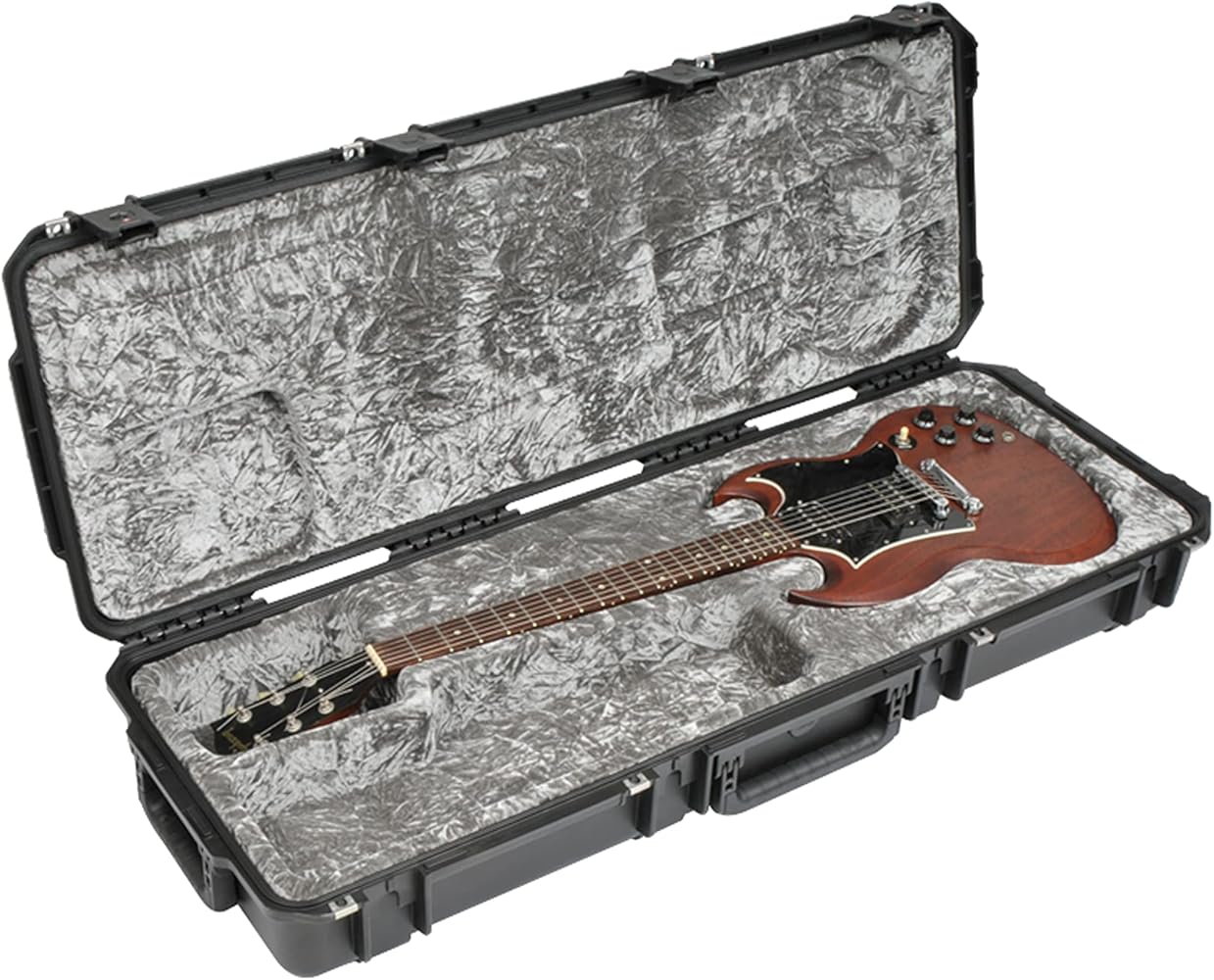 SKB iSeries Waterproof SG Style Guitar Flight Case by SKB Cases - American Made