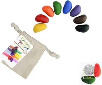 Crayon Rocks 8 Colors in a Muslin Bag