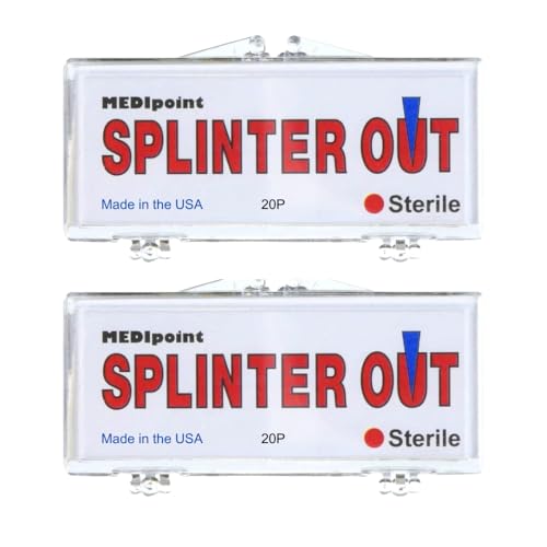 Splinter Out Splinter Remover 20 Count (Pack of 2) | Fast, Painless Splinter Removal | Essential First Aid for