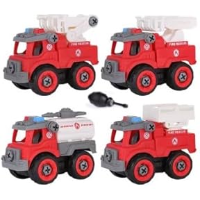 Luke's Toy Factory Eco-Friendly 3D Puzzle Fire Truck