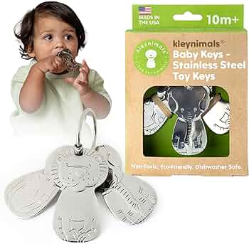 Kleynimals Original Stainless Steel Toy Keys for Babies by Kleynimals - American Made