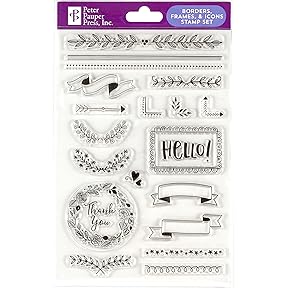 Technique Tuesday Smile Borders Clear Stamps 4x6 Inch by Technique Tuesday - American Made
