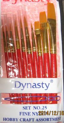Dynasty Brush White Nylon Brush Set Made in New York by Dynasty Brush - American Made
