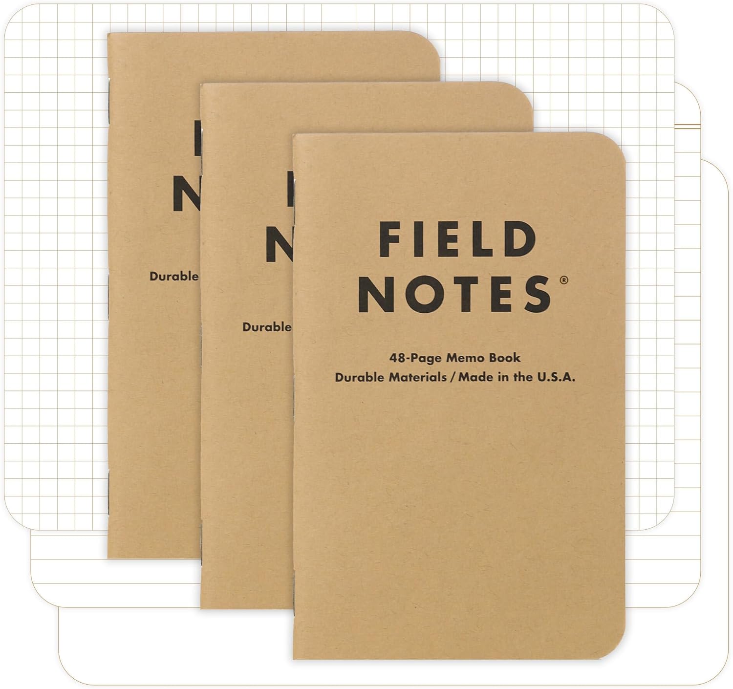 Field Notes Mixed Pack Memo Books 3-Pack by Field Notes - American Made