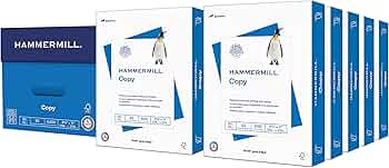 Hammermill Printer Paper 20lb Copy Paper 8.5x11 10 Ream 5000 Sheets by Hammermill - American Made