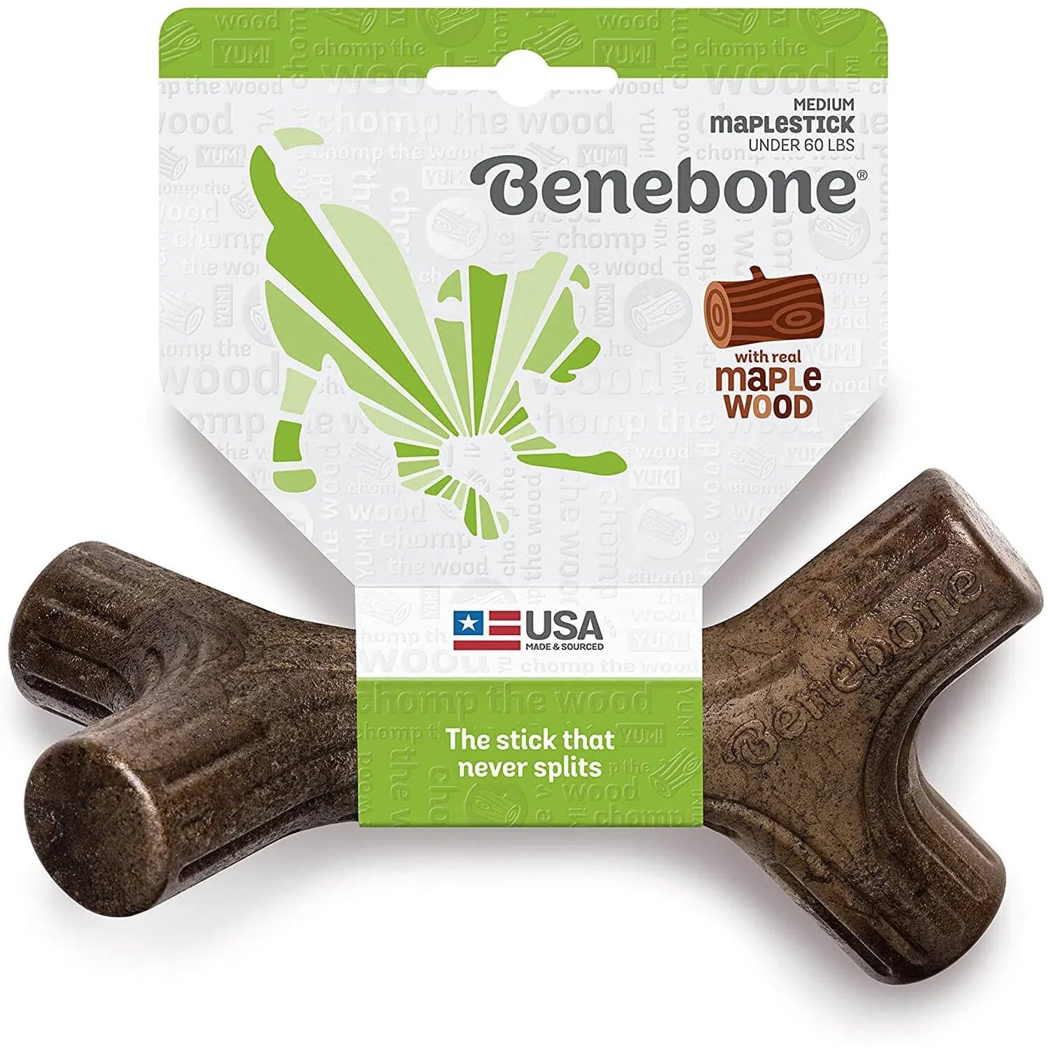 Benebone Real Chicken Maplestick Dog Chew Medium by Benebone - American Made
